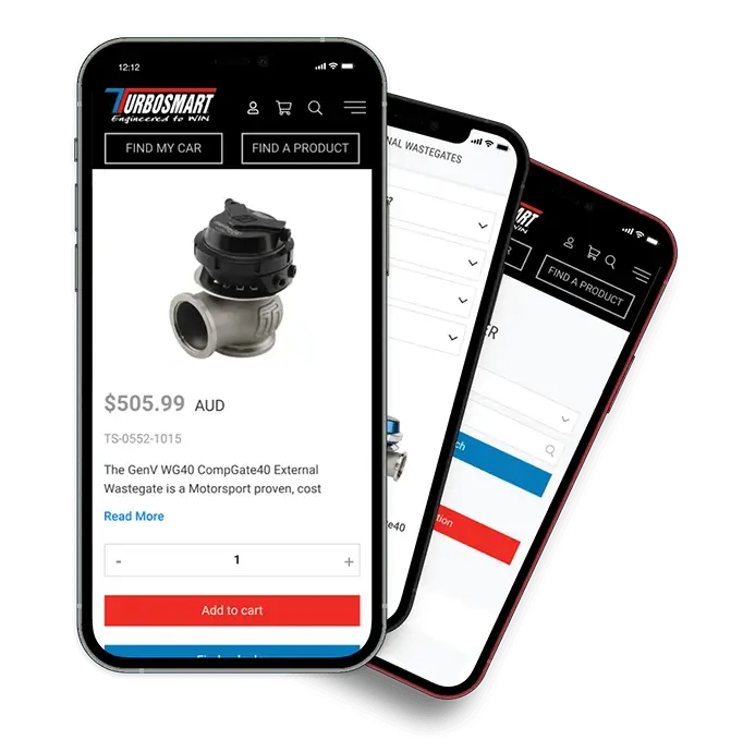 Mobile devices browsing Turbosmart products