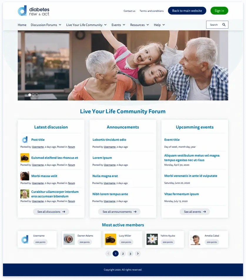 Diabetes NSW & ACT home page
